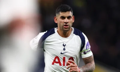 Cuti Romero con el Tottenham